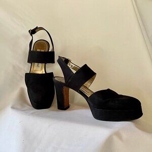 vintage Dolce & Gabbana peau de soie platform shoes